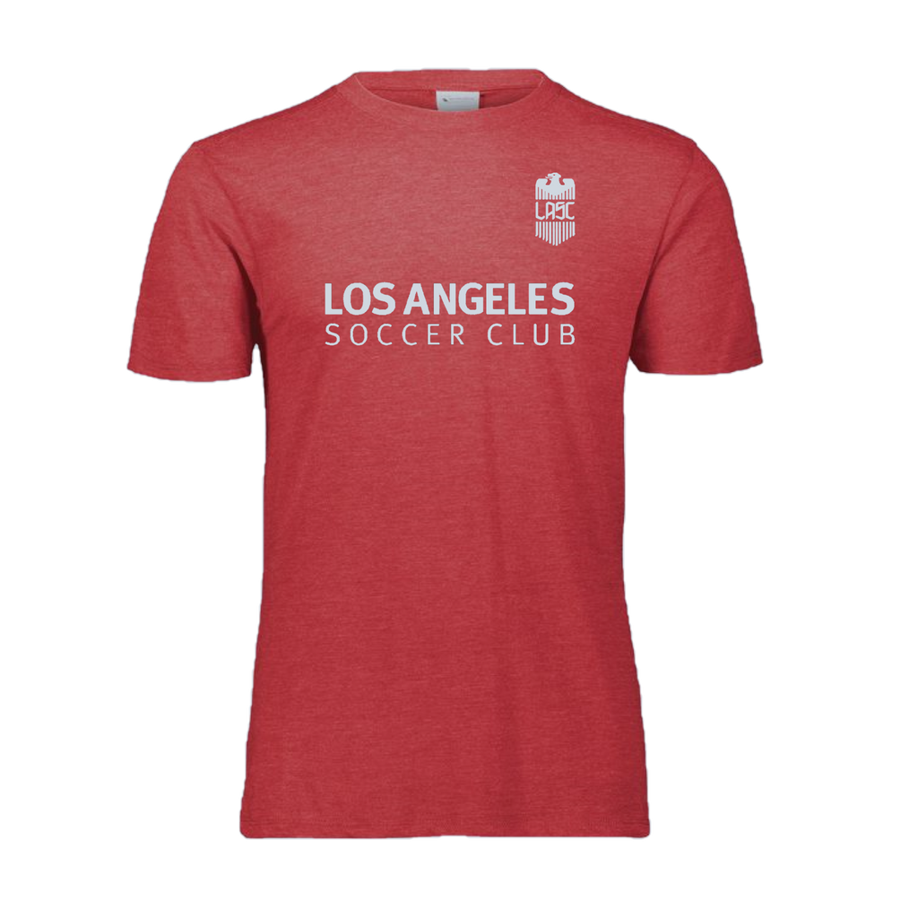 YOUTH- AUGUSTA RED HEATHER TRI-BLEND T-SHIRT