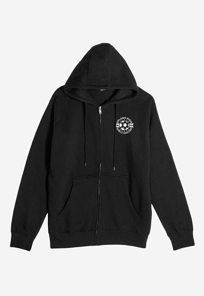 Upland High Girls Soccer - Full Zip Embroidered Hoodie