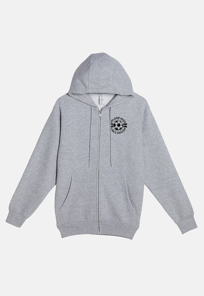 Upland High Girls Soccer - Full Zip Embroidered Hoodie