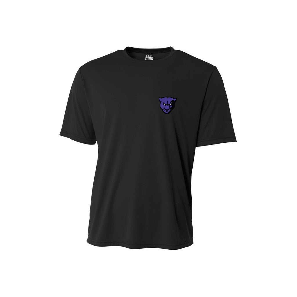 Men's Panther Short Sleeve Training Top (Black/Purple/Silver)
