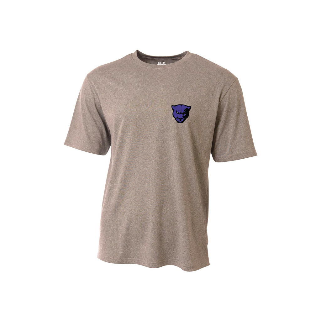Men's Panther Short Sleeve Training Top (Black/Purple/Silver)