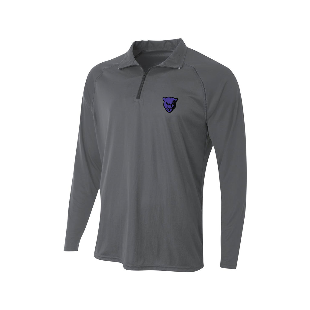 Men's Panther Quarter Zip Polo (Embroidered)
