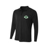 Upland High School Soccer 1/4 Zip Long Sleeve Polo (Black)