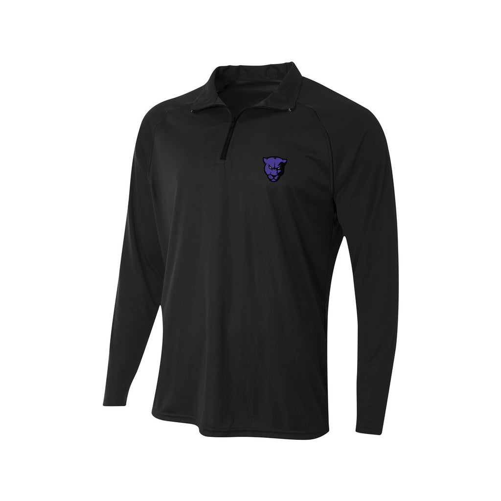 Men's Panther Quarter Zip Polo (Embroidered)