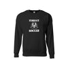 Mountlake Terrace High School Soccer Crewneck Sweater (Black/Grey/Red)